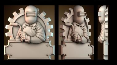 3D мадэль Сварщик (STL)