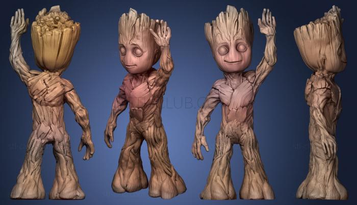 3D model LIL GROOT PAINTED VERSION (STL)