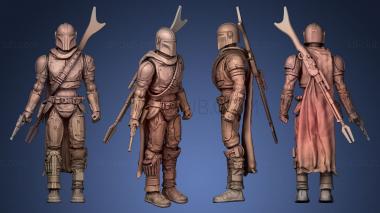 3D model MANDALORIAN ACTION FIGURE (STL)