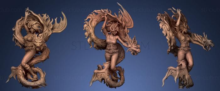 3D model Misaki The Dragon Girl (STL)