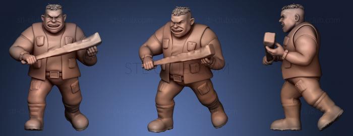 3D model Rocksteady pre mutation (STL)