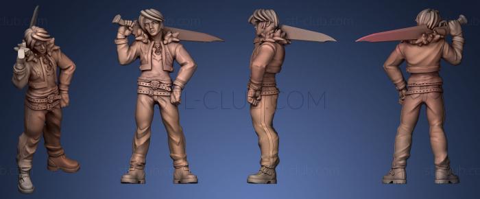 Squall Final Fantasy VIII DampD Miniature