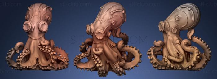 Steampunk Octopus Figurine