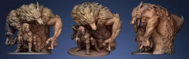 3D model Werewolf 3D  ing Miniature (STL)