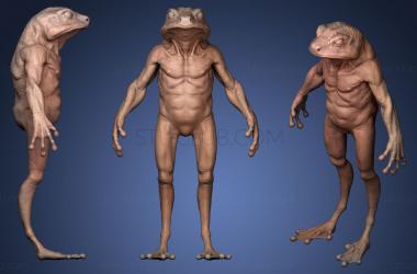 3D model Frog Humanoid Creature (STL)