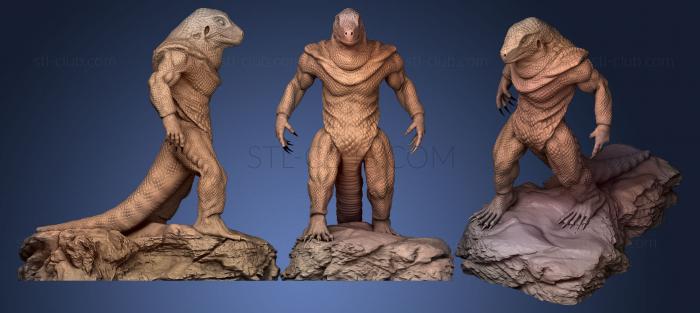 Lizardman 3d print model