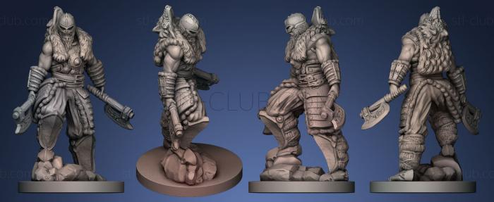 Printable Nordic Warrior Miniature