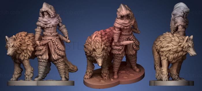 3D model Wolf Master Assassin Miniature (STL)