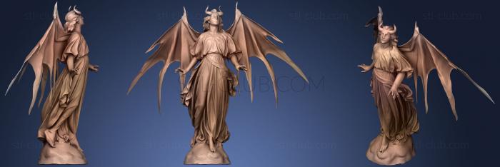 Winged Angelic Demon Statue