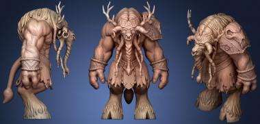 3D model World Of Warcraft Tauren Fanart (STL)