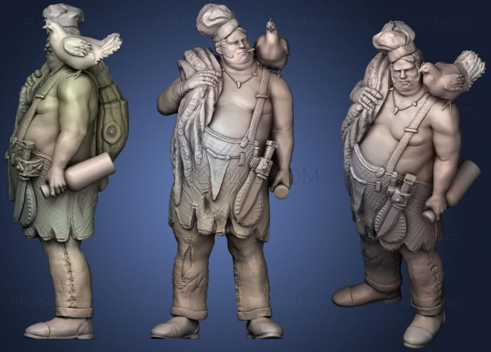 3D model Ambrose  fishguts  Kroop (STL)