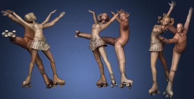 3D model Artistic Roller Skate Sculpt (STL)