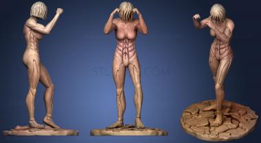 3D model Attack On Titan  Female Titan (STL)