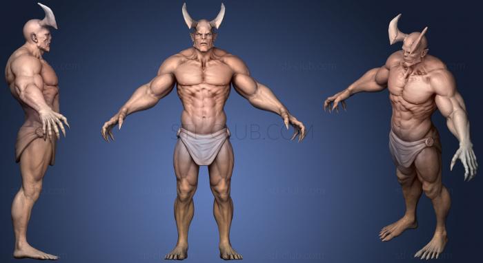 3D model Demon 3d print model (STL)