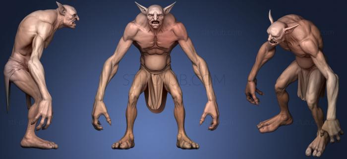 3D model Goblin Zbrush High Poly (STL)