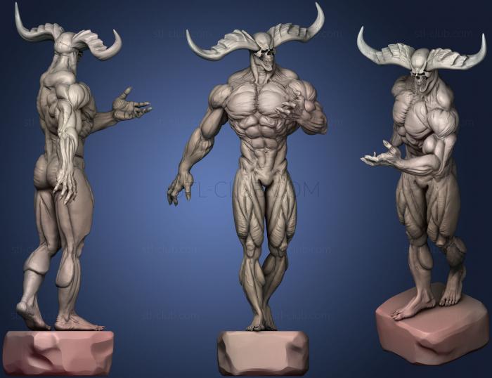 3D model Horned Infernal Duke (STL)