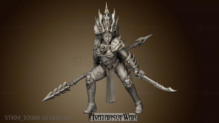 3D model heroes batch dark elf princess (STL)