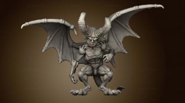 3D model horned devil kid (STL)