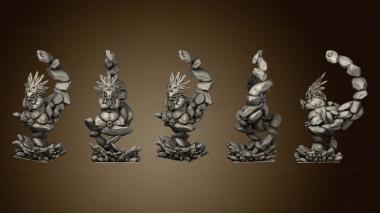 3D model CUATL LORD ELEMENTAL MASTER ROCK FIST (STL)