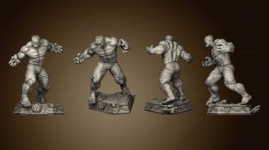 3D model Red Hulk and Statue (STL)