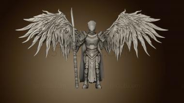 3D model Sicorra Aasimar Paladin Wings Helm (STL)