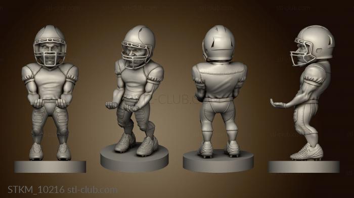 3D model Jugador Futbol Americano (STL)