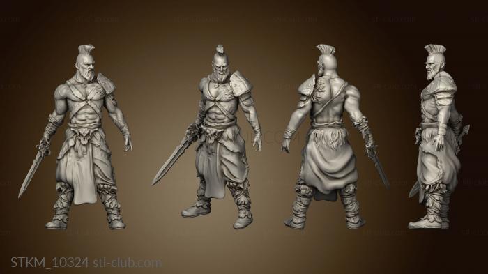 3D model Viking Warrior forest (STL)