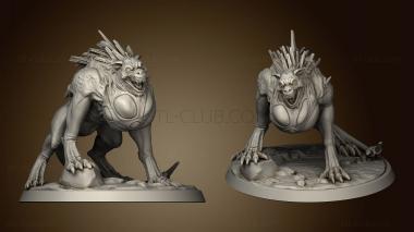 3D model Buried Tomb Howler (STL)