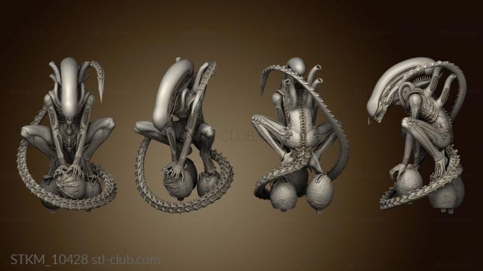 3D model Alien Xenomorph Big Chap Back Thing (STL)