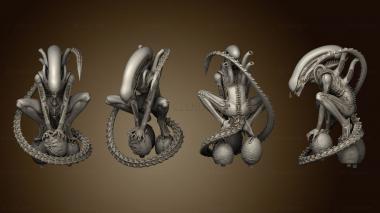 3D model Alien Xenomorph Big Chap Back Thing (STL)