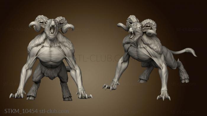 3D model Witcher Contract Dire Ram (STL)