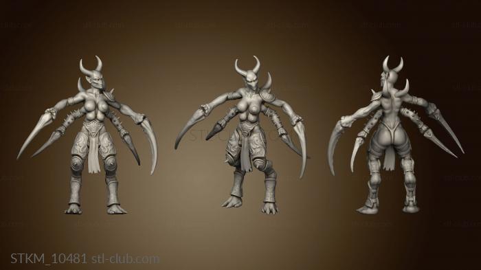 3D model Spider maidens Coven (STL)