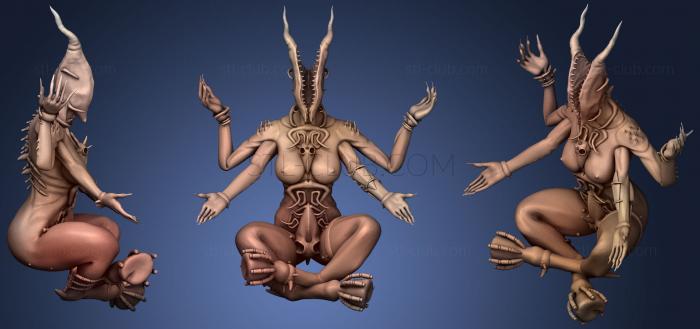 3D model Onoskelis Statues X4 (STL)