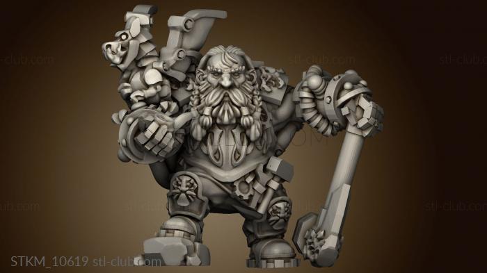 3D model Dwarves Gargy Dragonsmith Axe (STL)