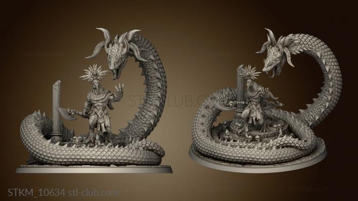 3D model Seeds the Serpent Cain Leader (STL)