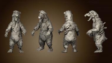 3D model The Lost Cave Throwback Undead Bears (STL)