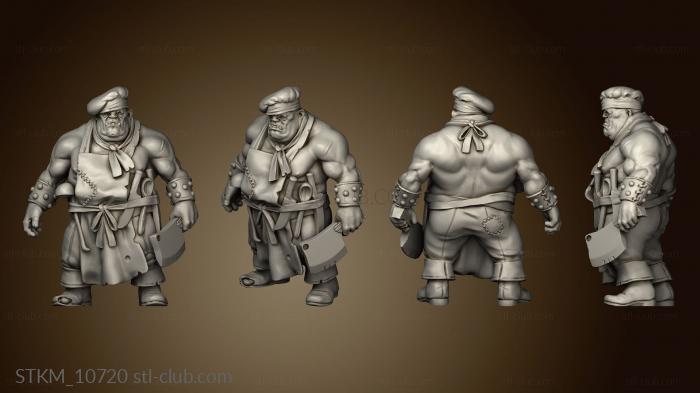 3D model Goobertown Townsfolk Ogre Cook (STL)