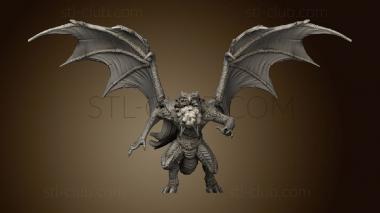 3D model Burning Lands Draconic Demon Red Breath Attack (STL)