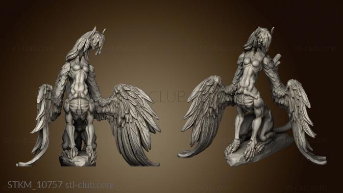 3D model Elemental Creatures Death Sphinx (STL)