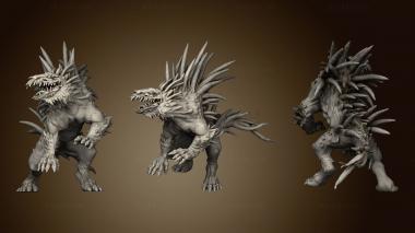 3D model Reese Bones Barghest Attacking (STL)