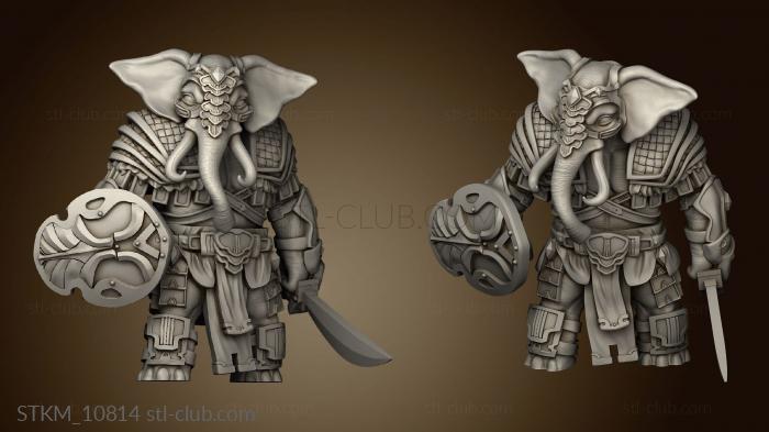 3D model Loxodon Fighter (STL)