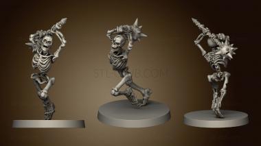 3D model skeleton warrior great mace (STL)