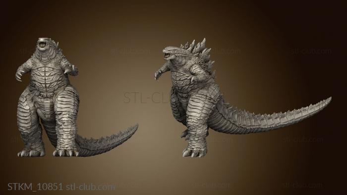 3D model Godzilla vs Kong Diorama (STL)