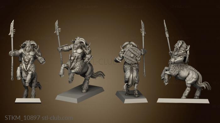 3D model BEASTMEN CENTAURS FLAT (STL)