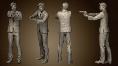 3D model Fox Mulder Figure (STL)