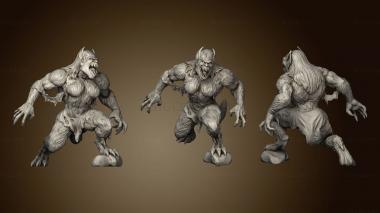 3D model Witcher Contract Female Werebeast (STL)