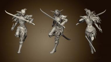 3D model Elven Grace Moon Runner Defending (STL)