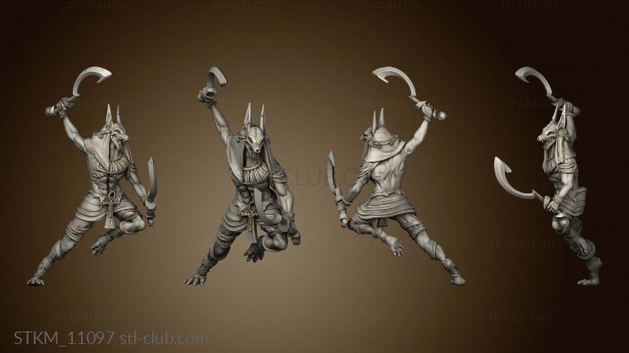 3D model Gods and Heroes Egypt TR Anubis Warrior (STL)