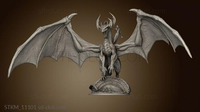 3D model Ancient Green Dragon ted (STL)