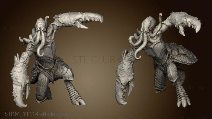 3D model End Depth Octo Crab Attacking (STL)